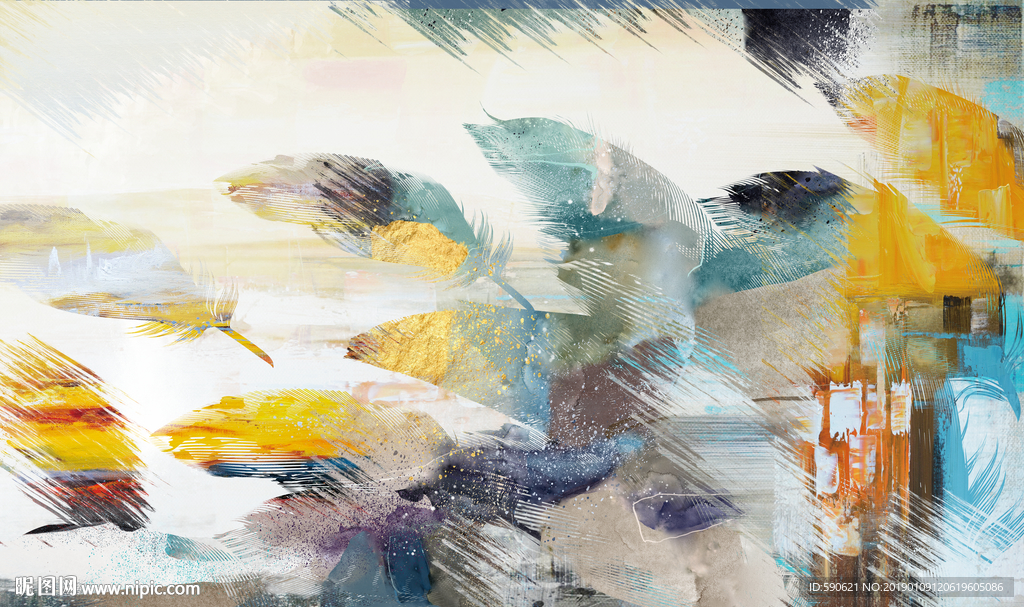 抽象油画