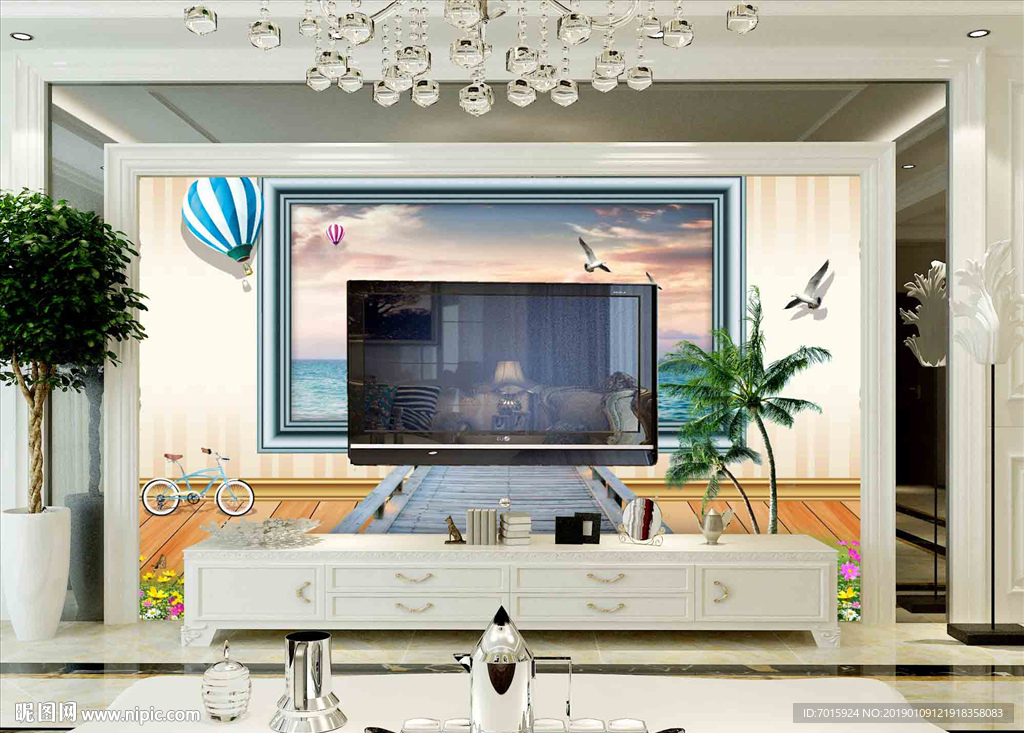 背景墙  客厅装修 装饰画