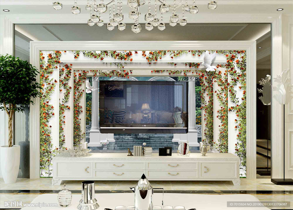 电视背景墙 客厅电视背景墙