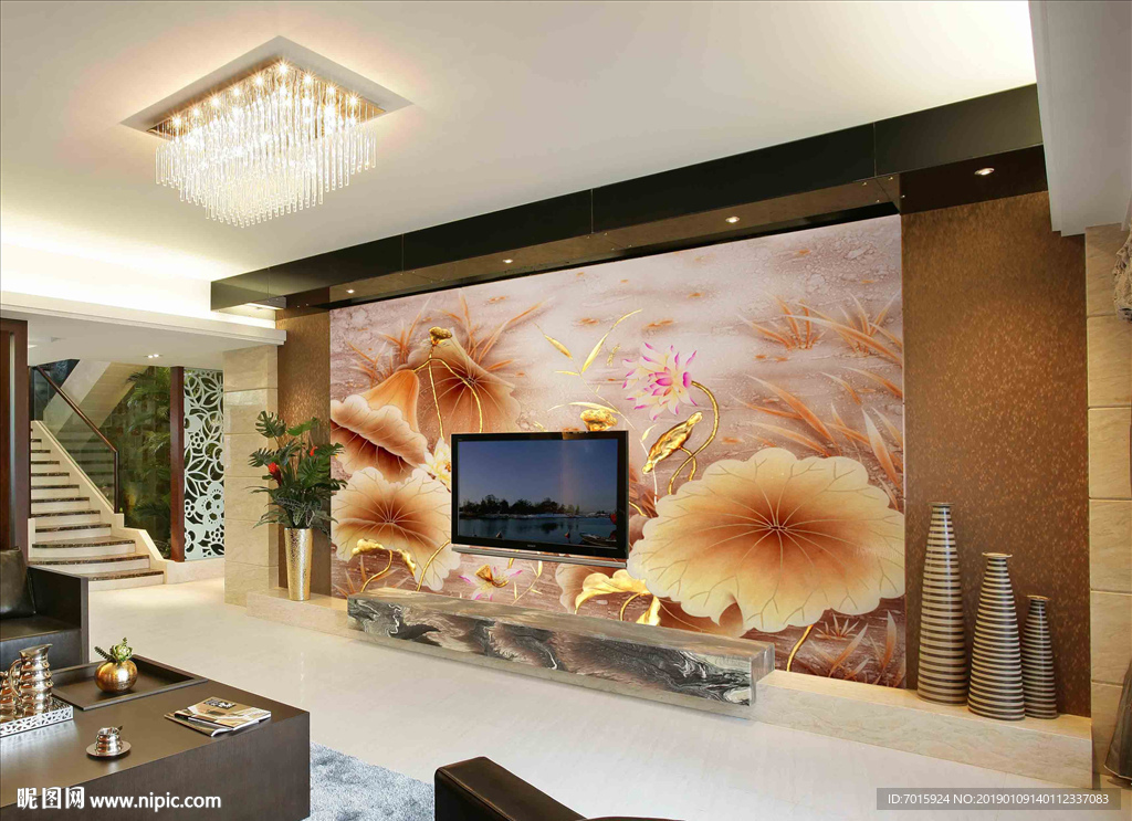 客厅 电视墙 装饰画