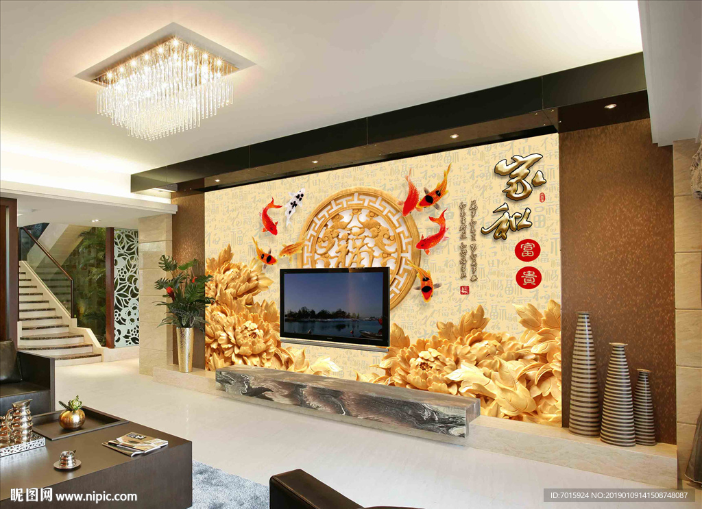 电视背景墙画 客厅背景墙