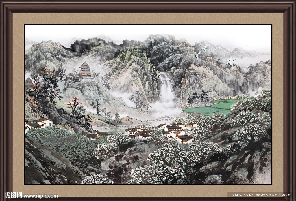巨幅山水画