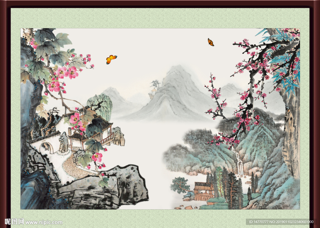 国画梅花 国画花鸟