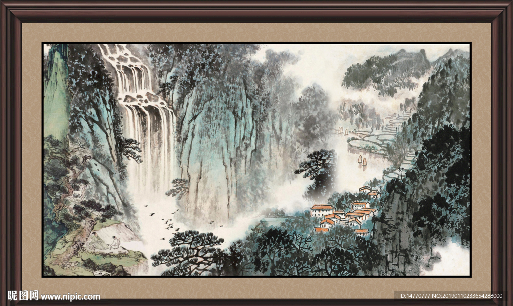 巨幅山水画