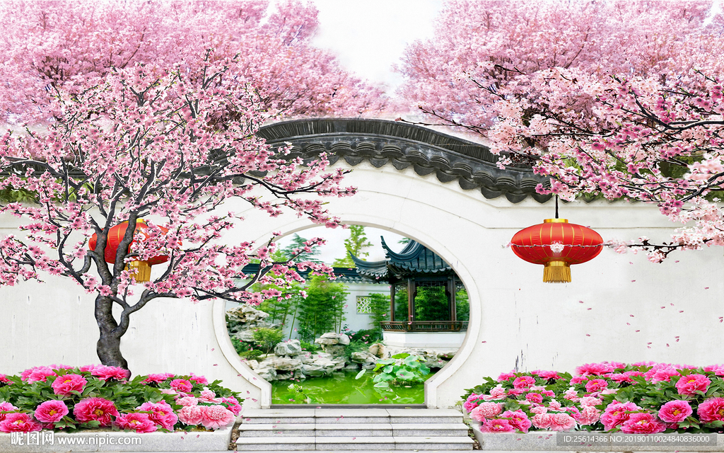 樱花庭院