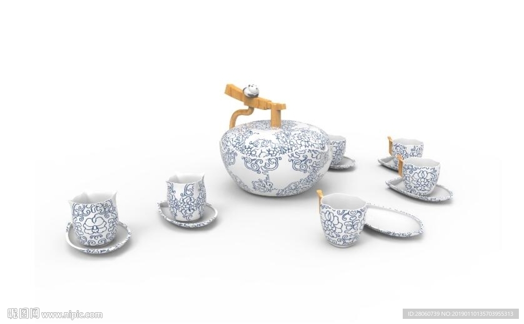 一套茶具设计