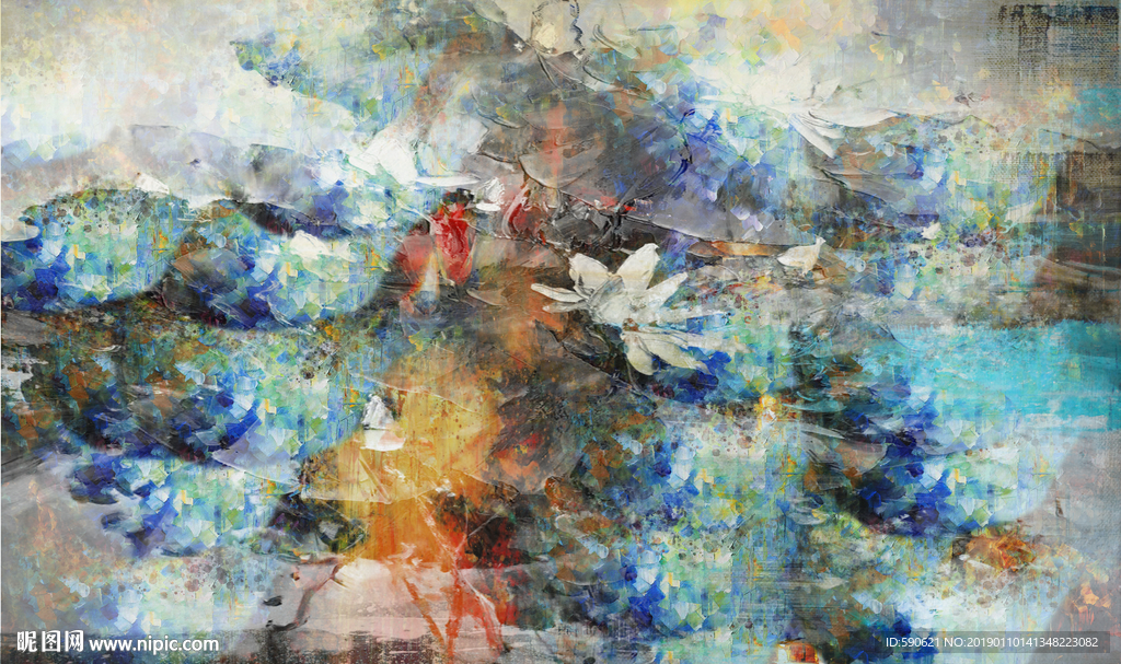 抽象油画