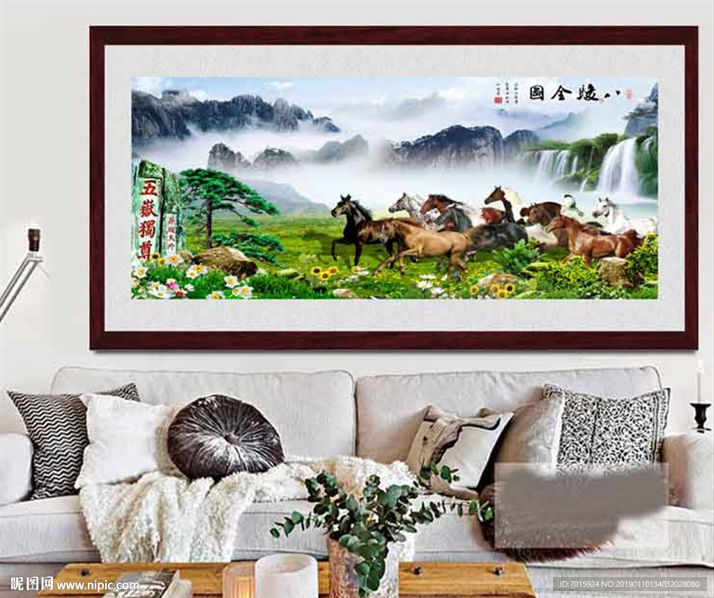 电视背景墙 客厅背景 大厅壁画