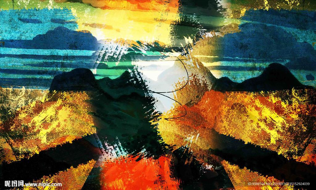抽象油画