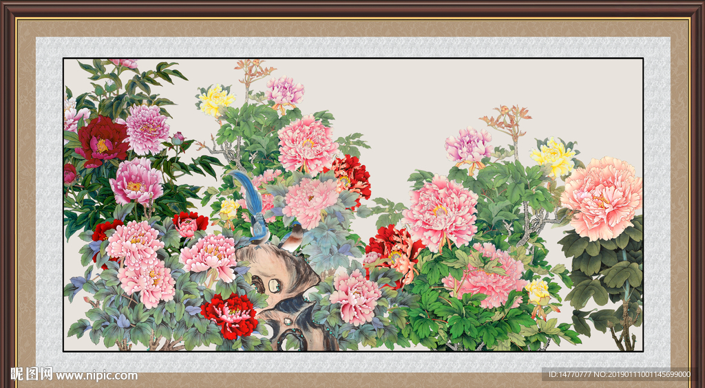 国画牡丹