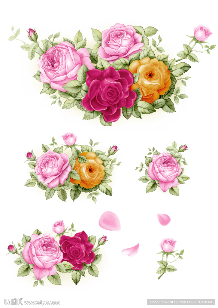 手绘花