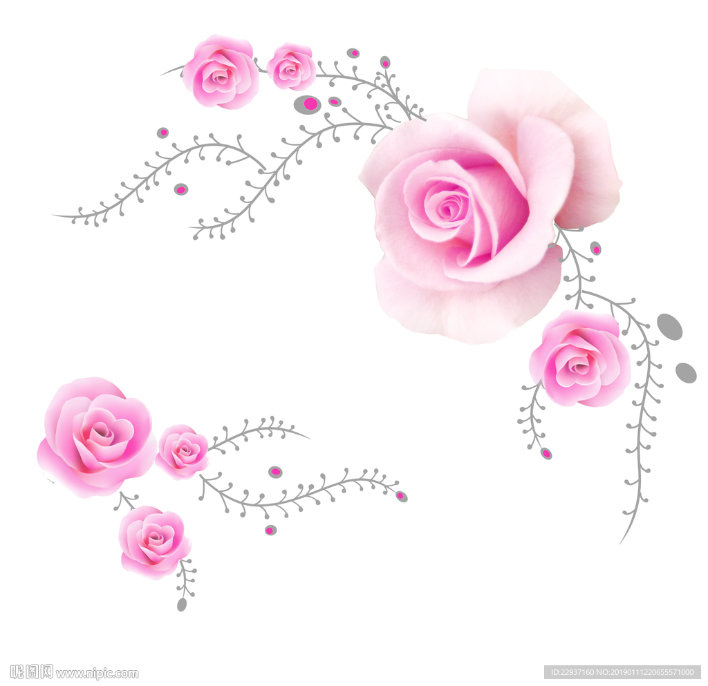 手绘花