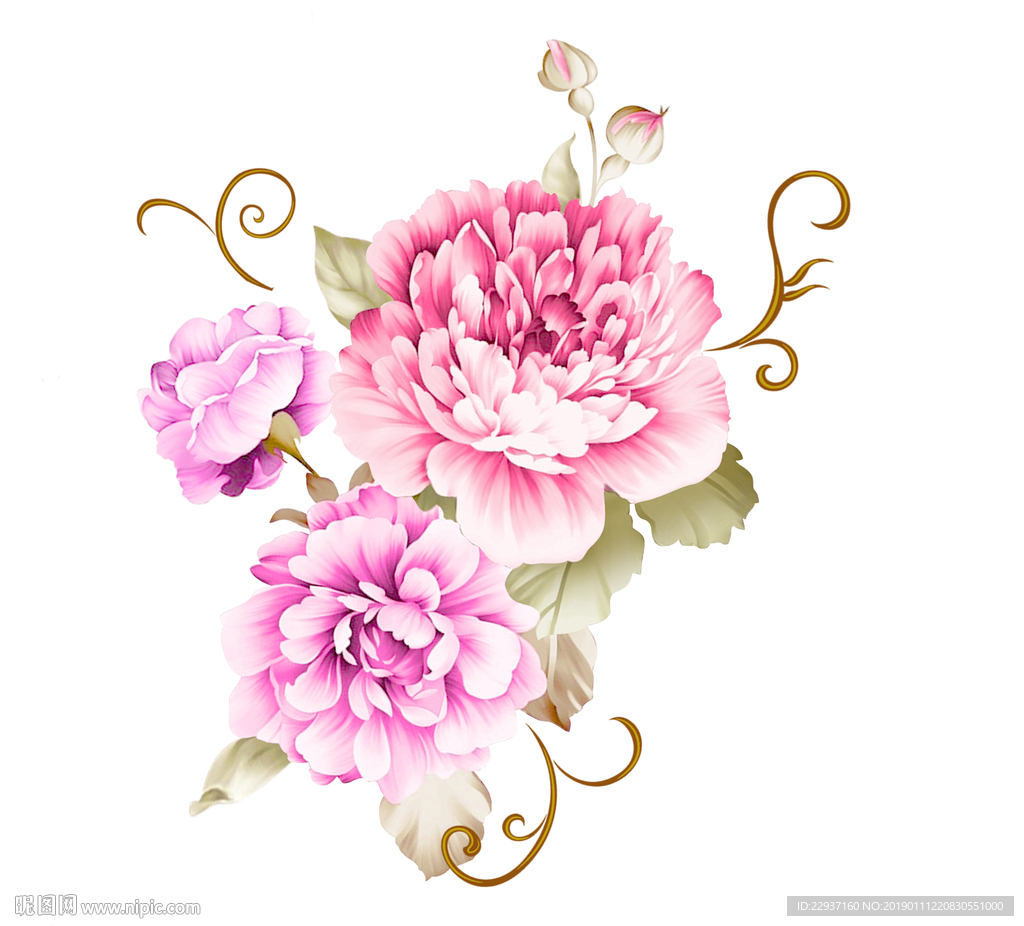 手绘花