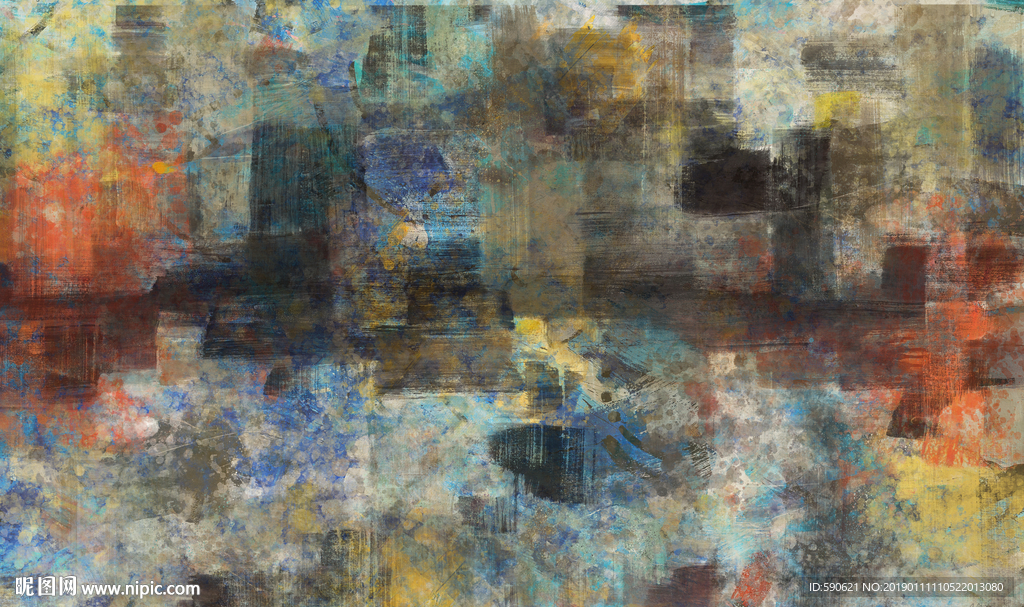 抽象油画