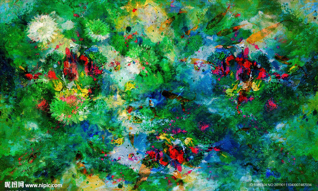 抽象油画