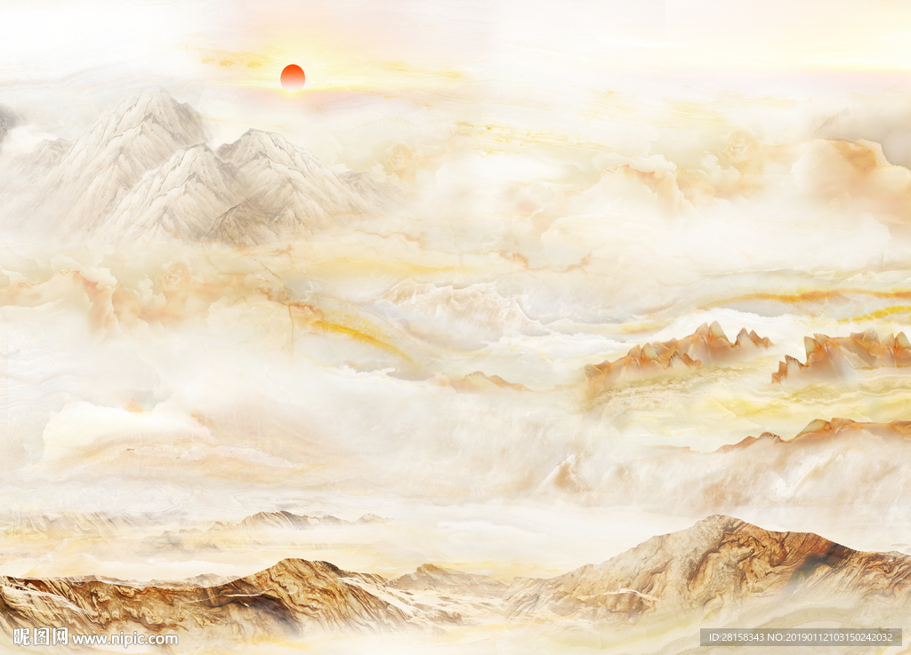 旭日东升大理石