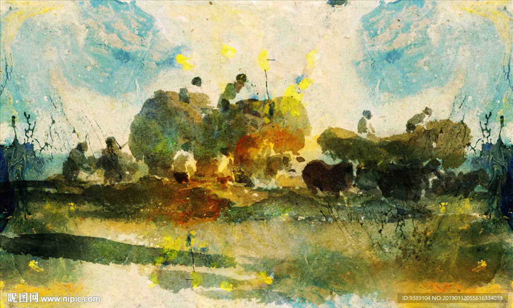 抽象油画