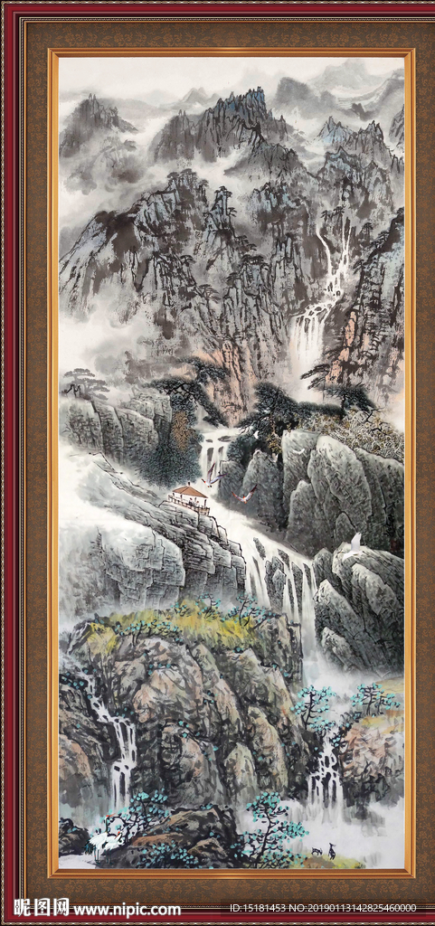 竖幅中国画