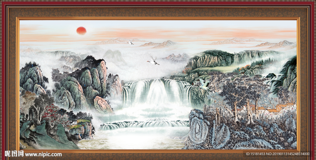 山水国画