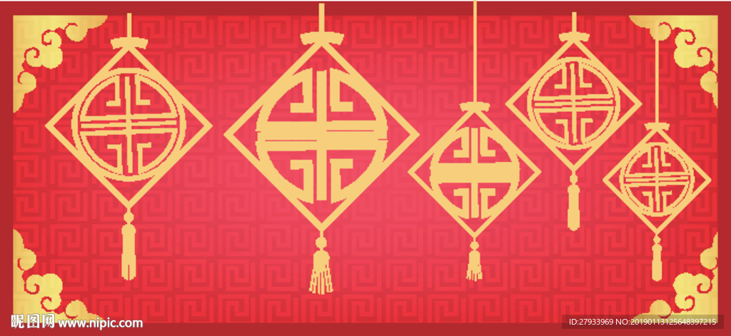 中国传统春节纹样