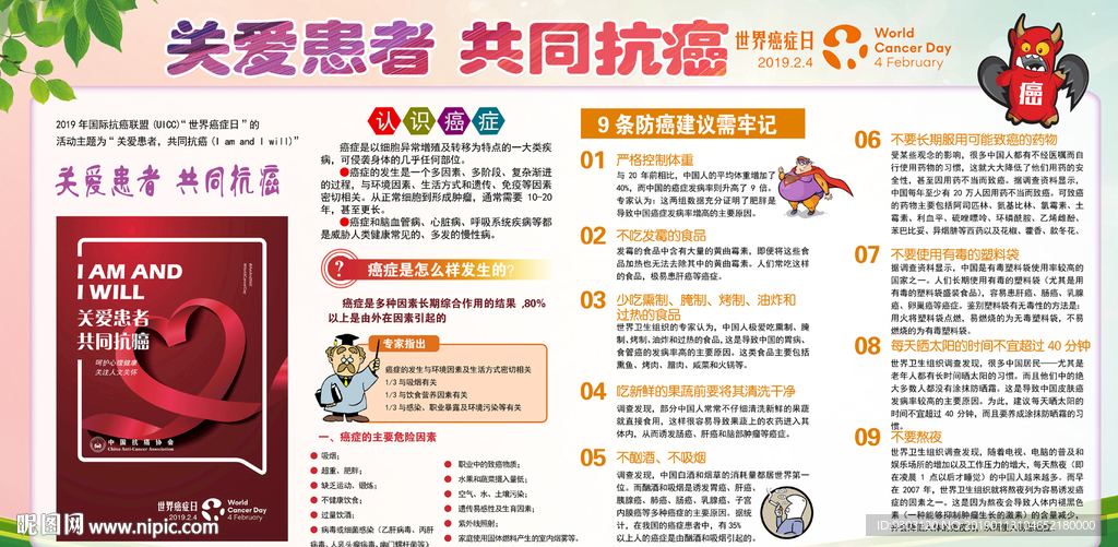 2019世界癌症日宣传栏