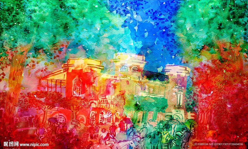 抽象油画