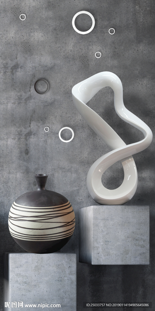 水泥墙造型玄关屏风背景底纹素材