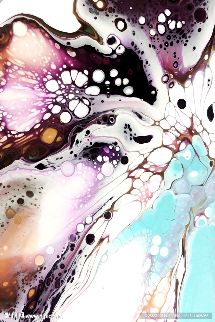 现代轻奢抽象装饰画