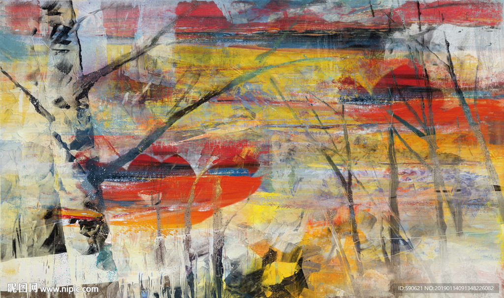 抽象油画
