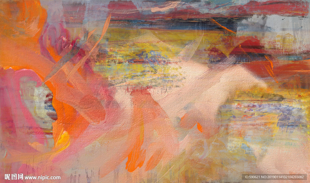 抽象油画