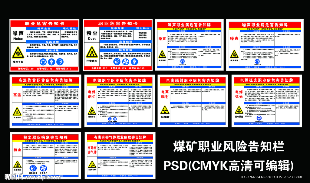 职业危害告知栏