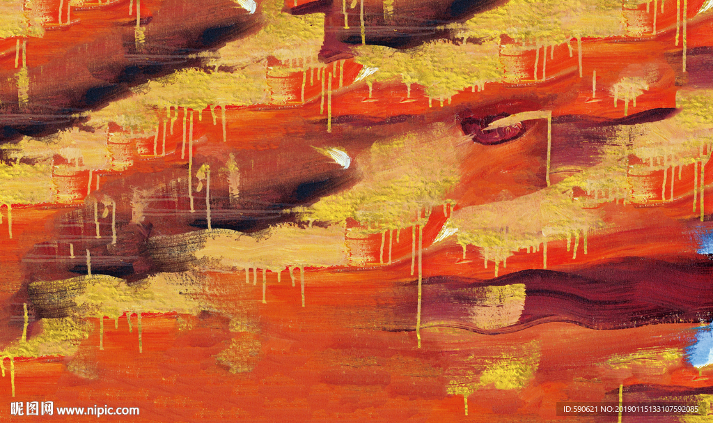 抽象油画