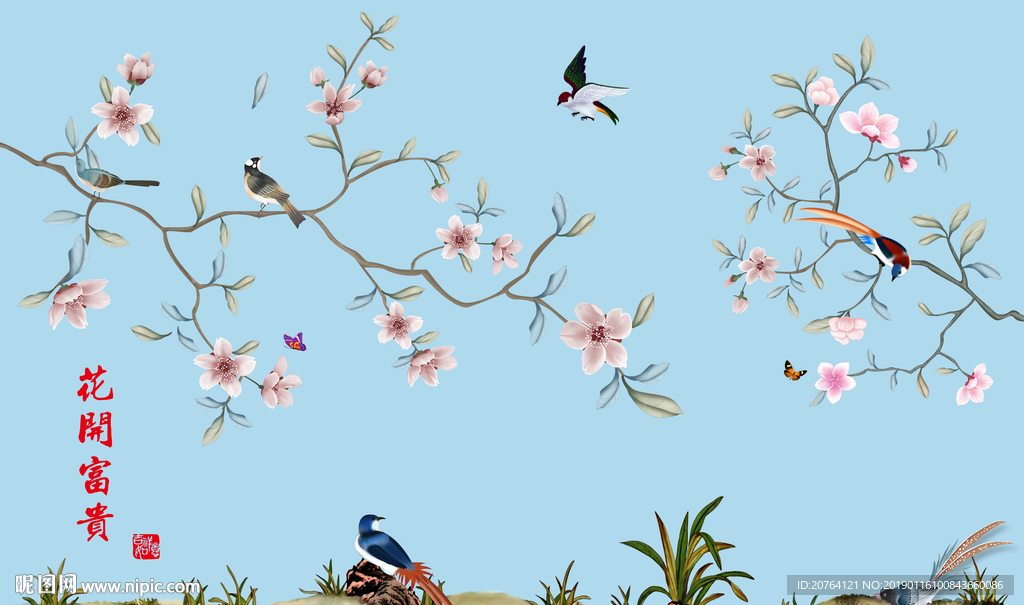 中式花鸟