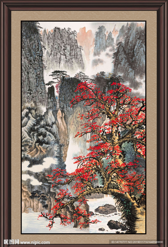 国画梅花
