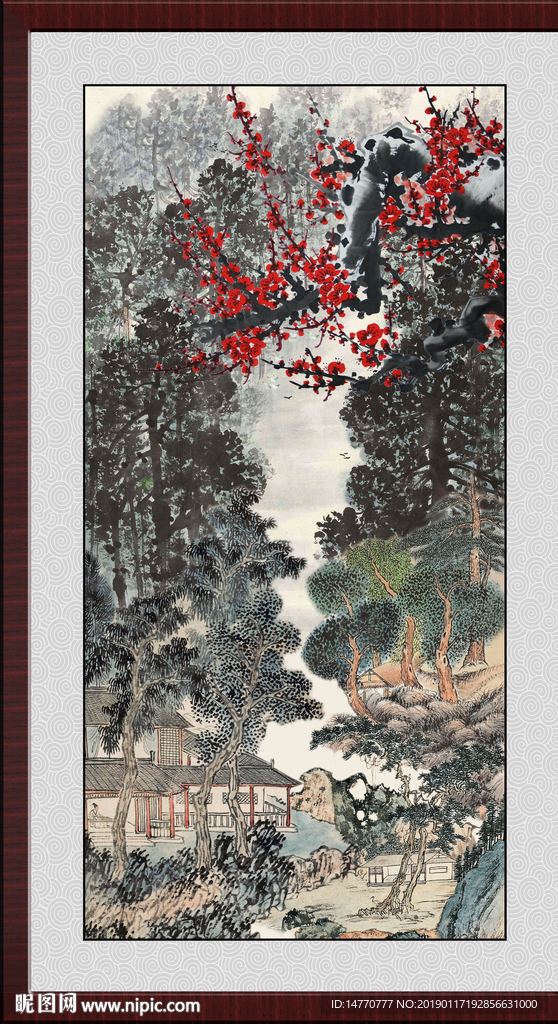 国画梅花
