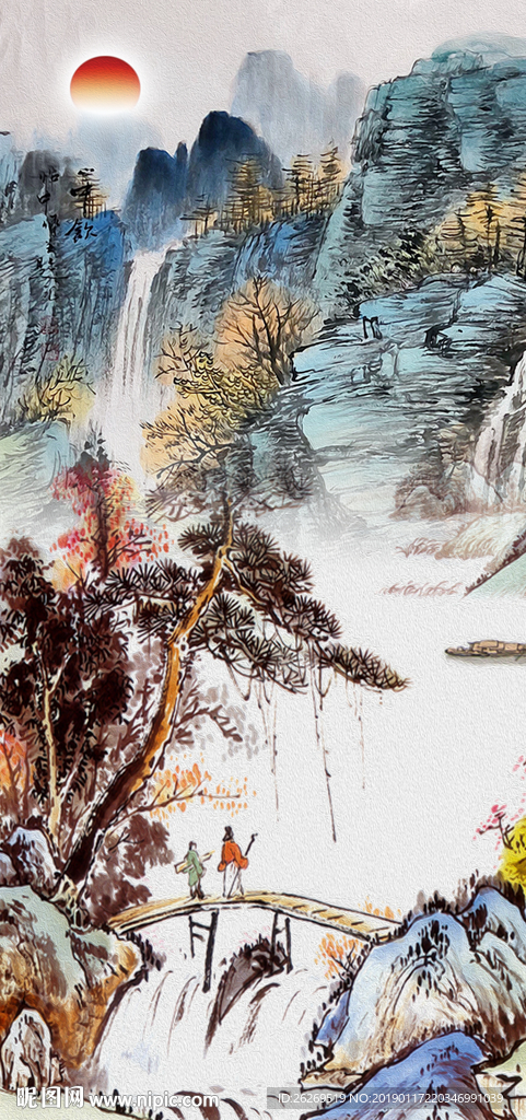 水墨山水画