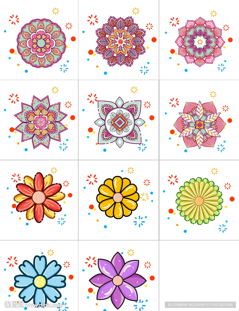 AI花朵图案