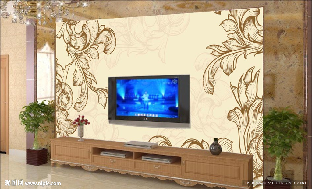 背景电视 客厅背景墙 新款