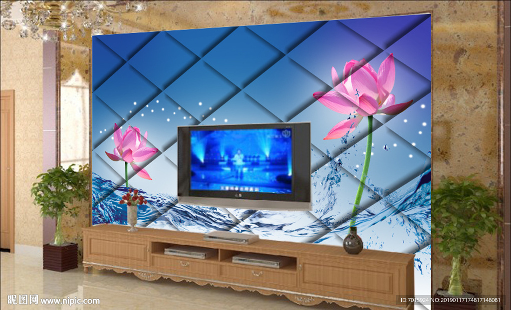 电视背景墙 室内背景墙 背景墙