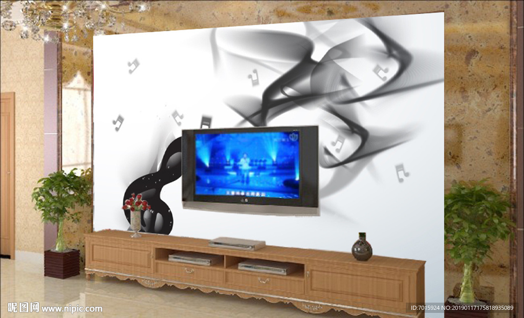 新中式背景墙 新中式 新中式山