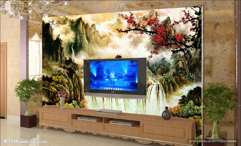 电视墙 背景墙 风景画 风光