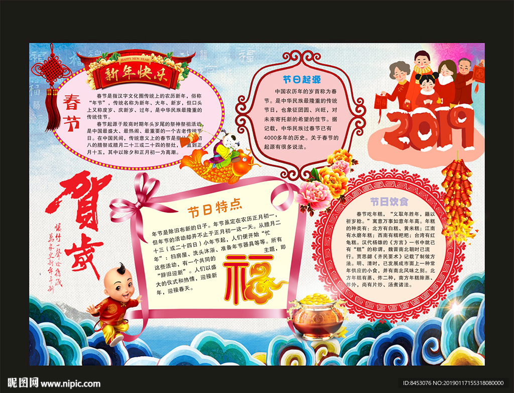 春节手抄报
