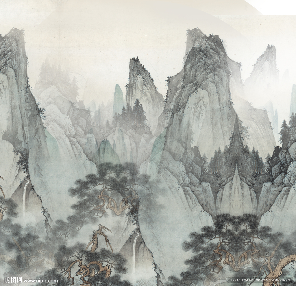 抽象山水画