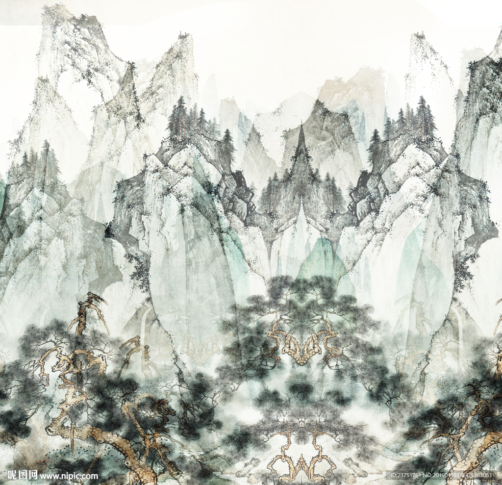 禅意山水画