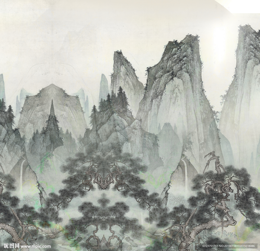 禅意山水画
