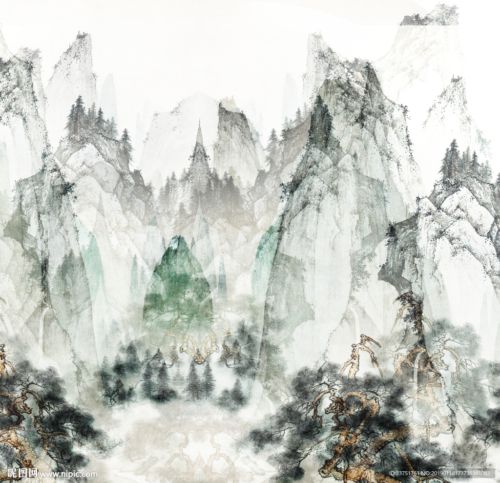 禅意山水画 画 意境山