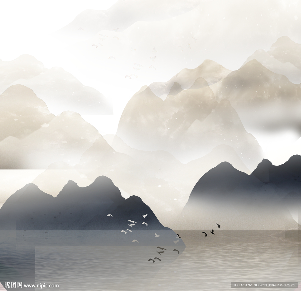 禅意山水画