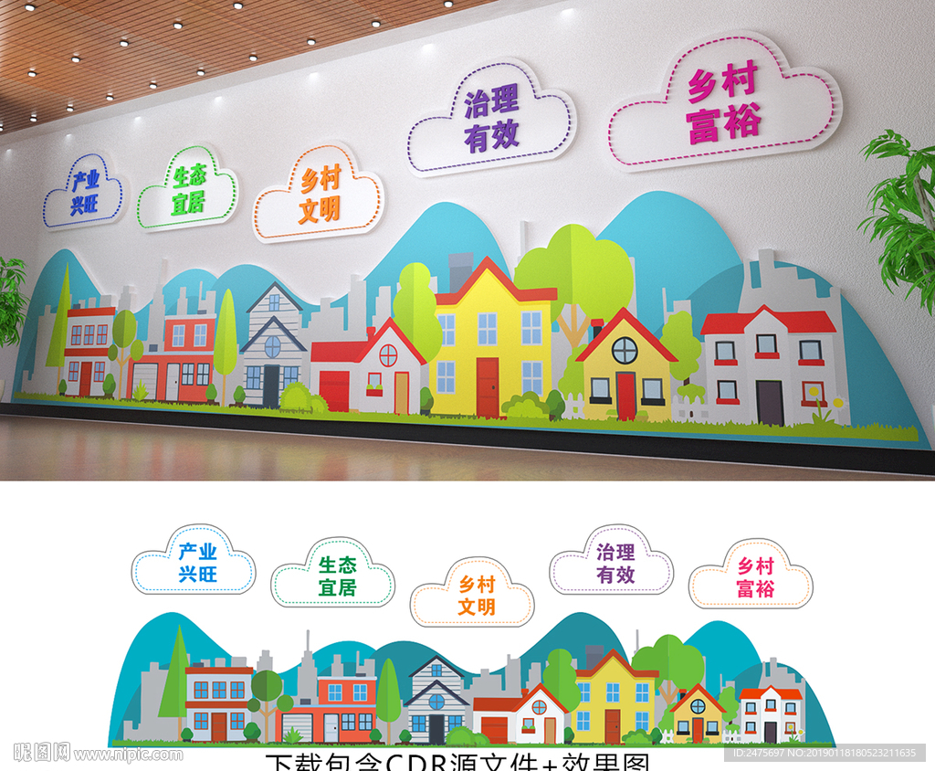 乡村振兴战略文化墙