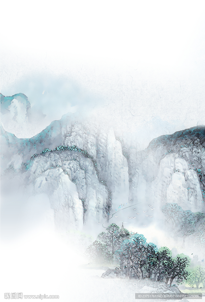 山水景墙