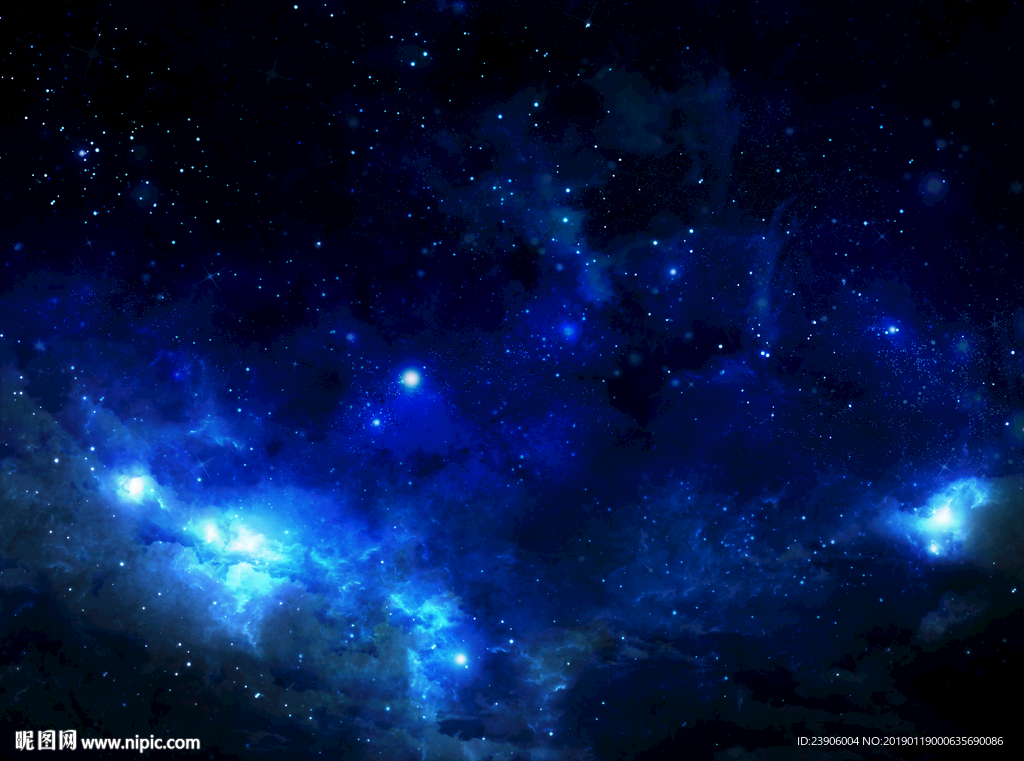 大型蓝色星空图